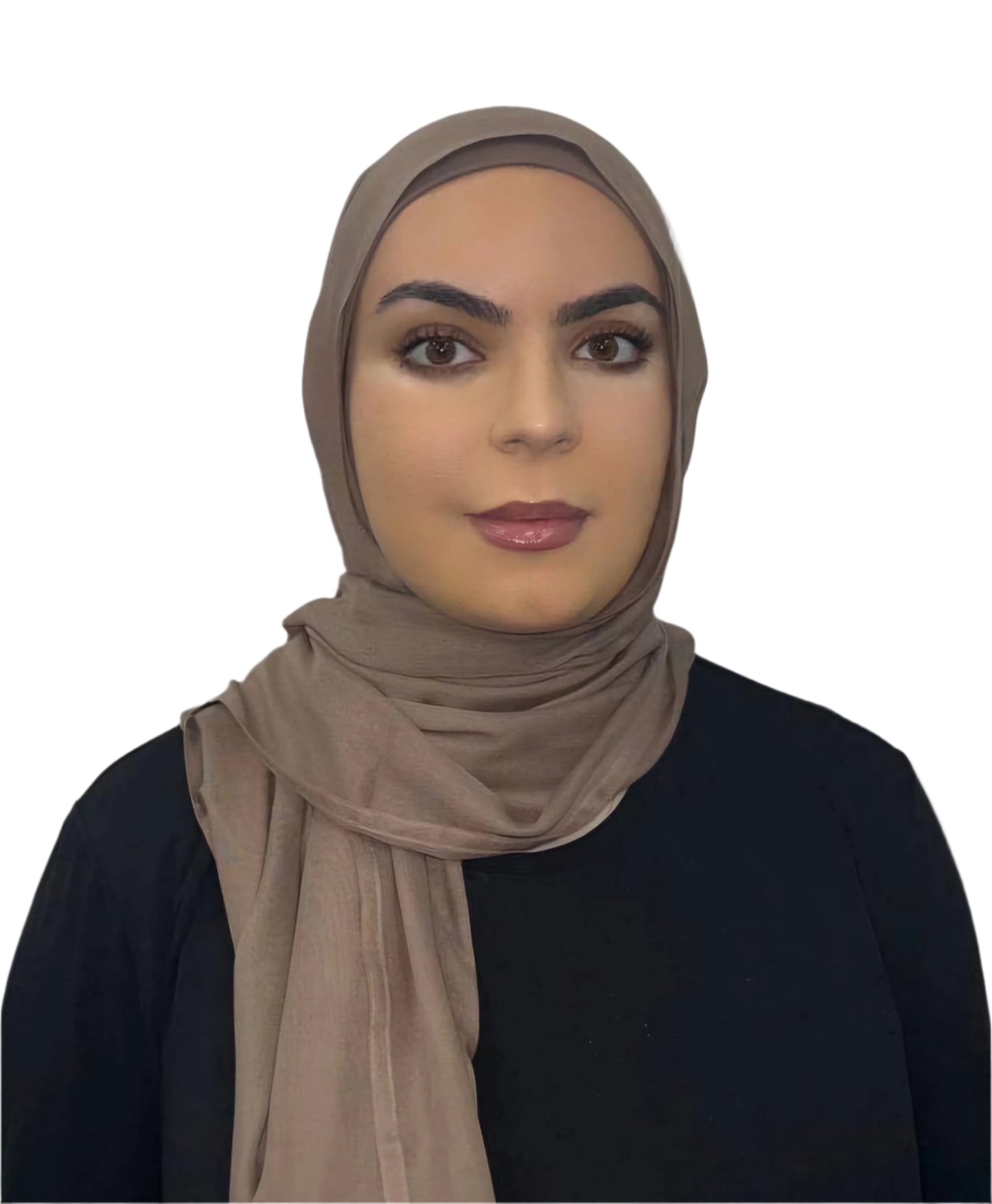 Taupe Modal Hijab Set