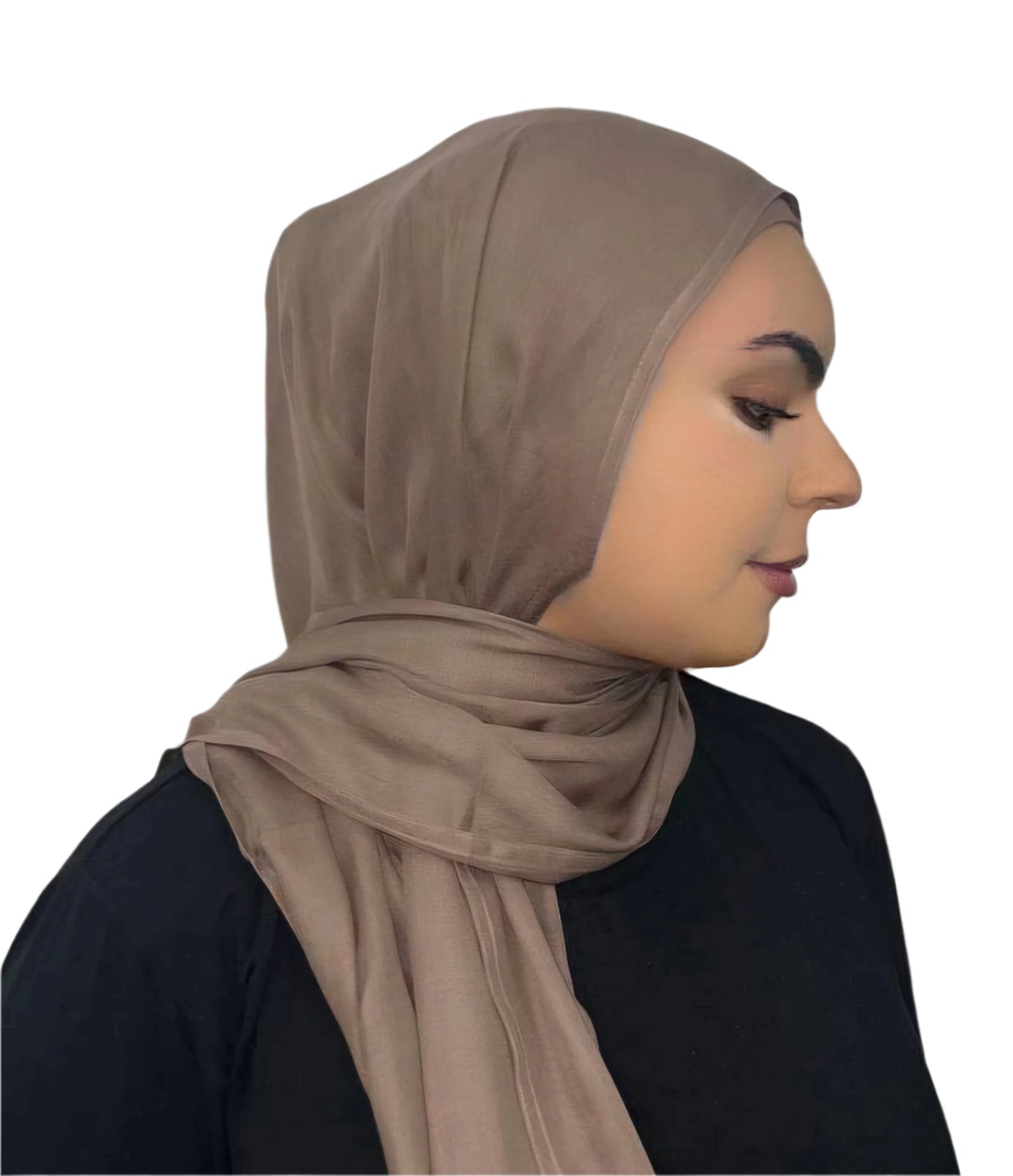 Taupe Modal Hijab Set
