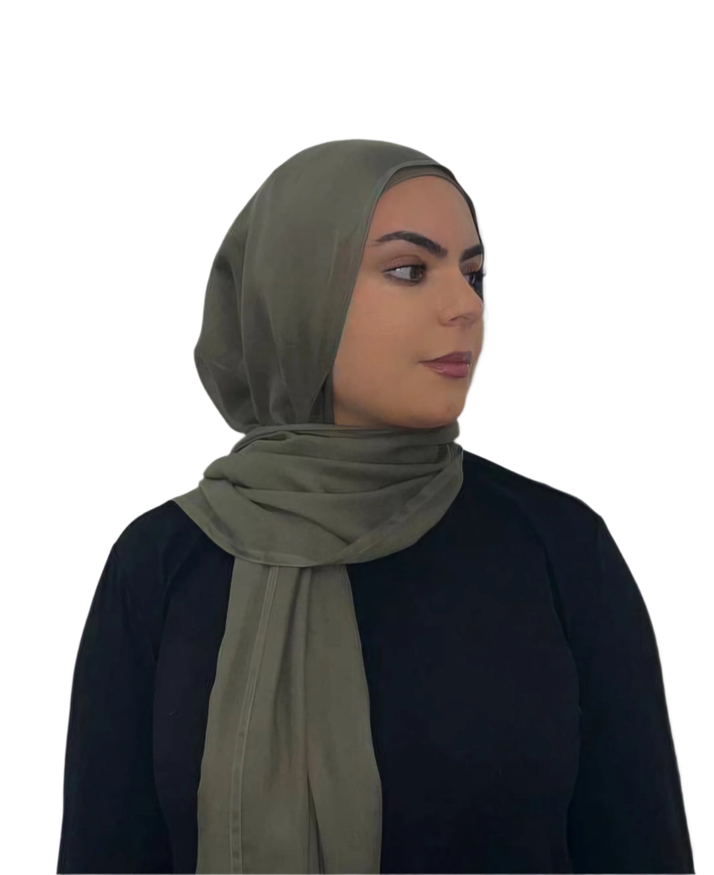 Olive Modal Hijab Set