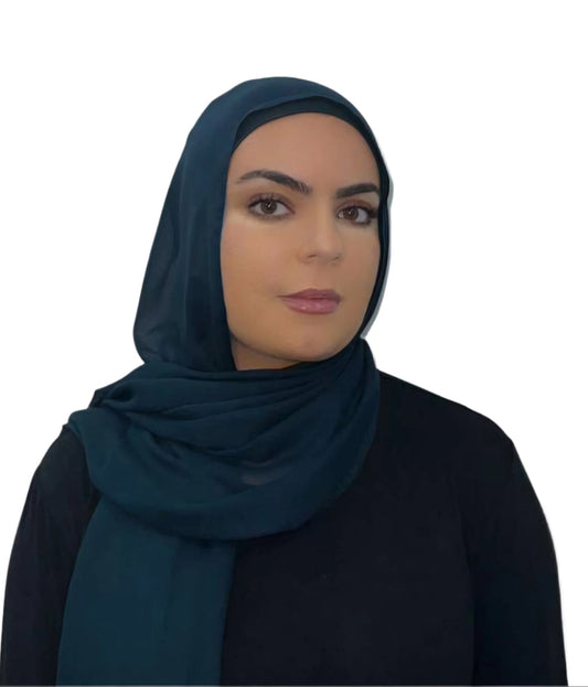 Teal Modal Hijab Set